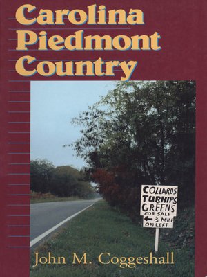 cover image of Carolina Piedmont Country